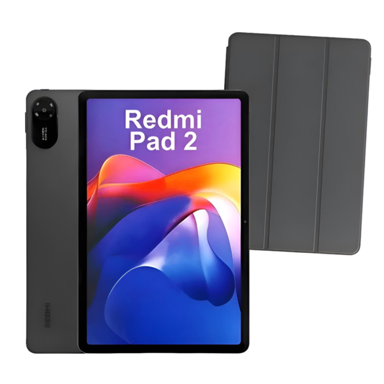 Tablet Xiaomi Redmi PAD 2 Tela 11'' 128GB 4GB Ram Cinza Com Case de Proteção